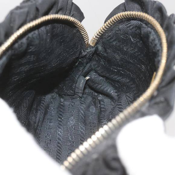 PRADA Pouch Nylon Black Auth yb445 - Picture 11 of 16